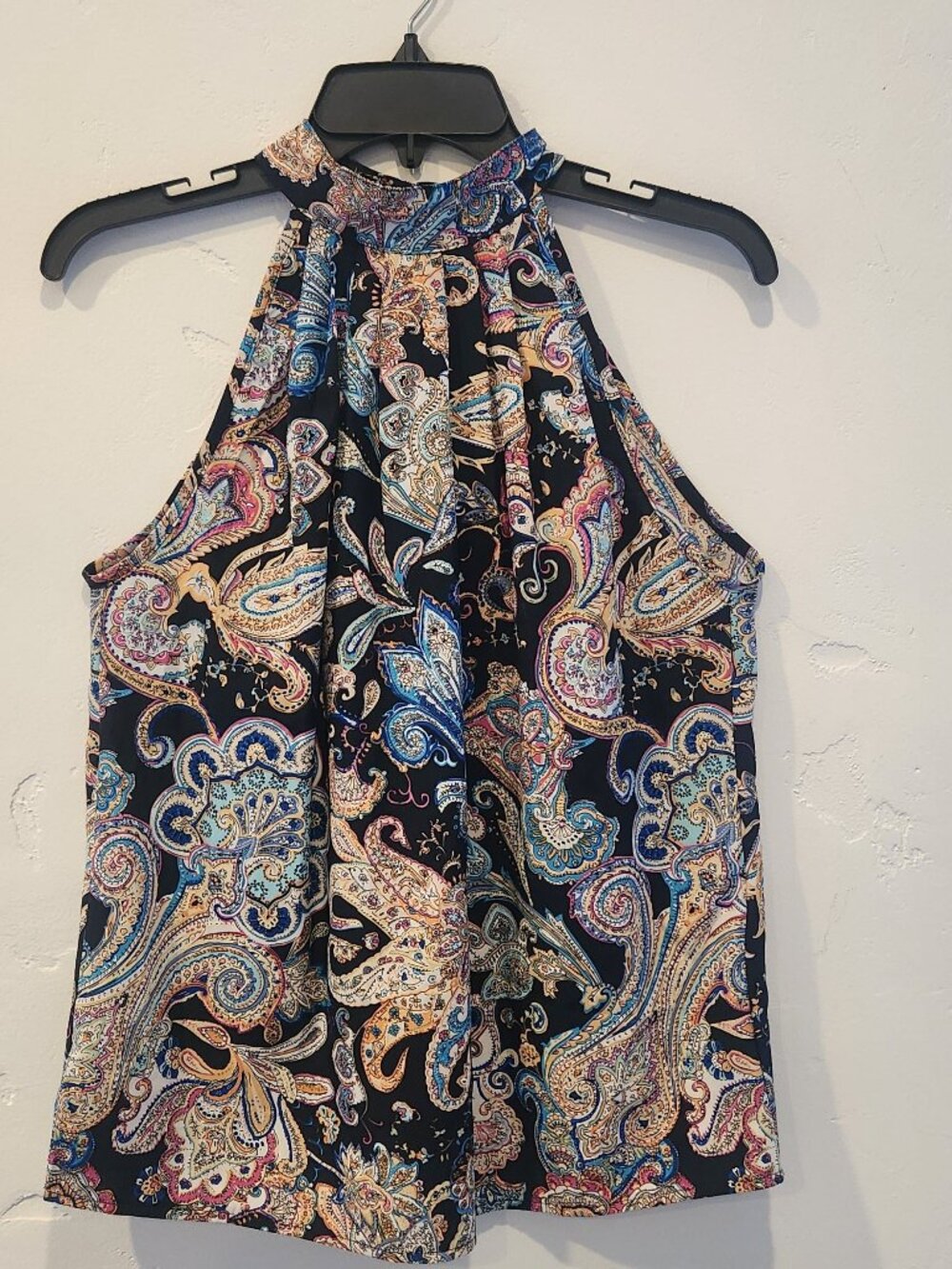 Shein paisley print halter top, size S